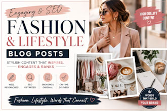 write engaging SEO lifestyle and fashion blog posts