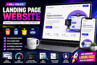 design a responsive landing page