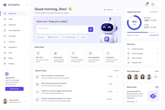 develop saas ai chatbot website, ai chatbot webapp, ai tech app, ai chatbot web