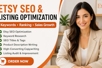 rank your german etsy listing with SEO, keywords and high converting copywriting