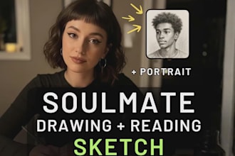 do psychic soulmate reading, soulmate drawing, tarot reading, soulmate sketch