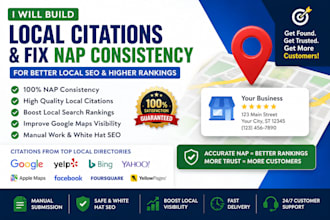 build local citations and fix nap consistency for local SEO