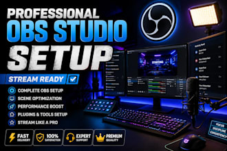 setup obs studio for professional streaming and recording