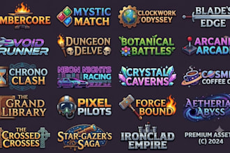 design custom pixel art logo for gaming brands  retro indie gaming and streamer