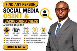 find someone location, phone number, IP trace and find someone social media