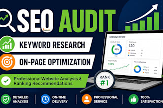 do SEO audit, keyword research and on page optimization