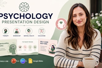 design psychology presentation, mental health slides, counseling powerpoint