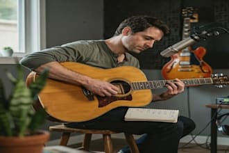 record professional acoustic, electric guitar as an experienced guitarist