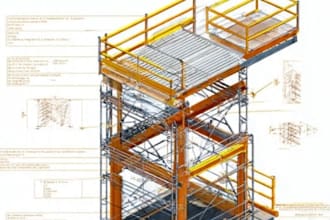 permit scaffold ,shoring design with material structure ,load calculate