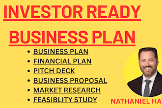 do investor ready market research, business plan, and feasibility study reports