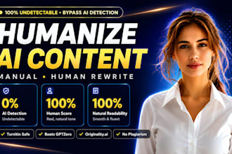 manually humanize ai content and rewrite ai blog posts