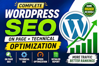 do wordpress on page SEO, technical and silo optimization