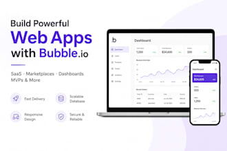 build bubble app, bubble website, bubble saas mvp as bubble developer