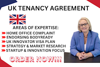 prepare UK  properly solicitor letters for tenancy and rental income