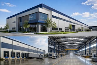 design industrial building, warehouse and factory