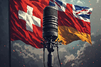 do your voice over in swiss german, german and english