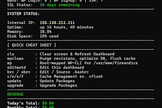 setup, configure, or fix your linux vps and cloud server