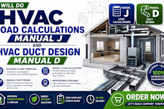 design  hvac load calculations manual j and hvac duct design manual d