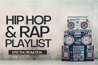 do organic spotify music playlist submission to promote hip hop and rap music