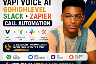 vapi voice ai gohighlevel slack zapier call automation honeybook n8n integration