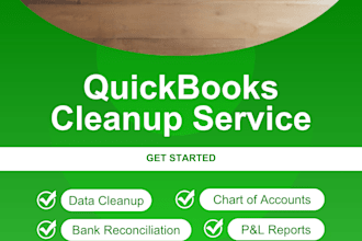 clean up and reconcile your financial data on quickbooks