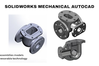 design solidwork mechanical assemblies and autocad model for wearable technology