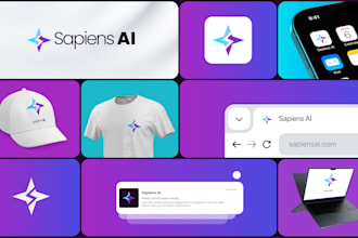 design a modern tech startup and saas logo