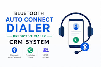 build bluetooth auto connect dialer phone crm predictive outbound sales leads