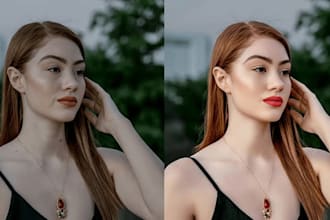 do professional photo editing, photo touch up, and skin retouching in photoshop