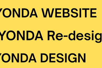 design yonda websites and also redesign yonda websites for your brand