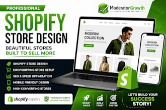 do shopify store redsign shopify website and shopify dropshipping store