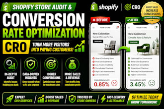 do shopify store audit and conversion rate optimization cro