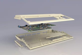 design a custom pcb enclosure for cnc, product casing and 3d printing