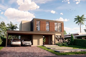 model and render photorealistic architectural rendering 3d outdoor indoor