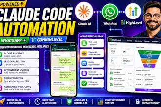 integrate claude code with whatsapp and gohighlevel automation