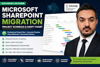 create your project schedule and gantt chart on clickup