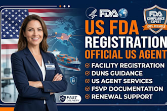 do fda food facility registration and be your US fsvp agent, food labeling