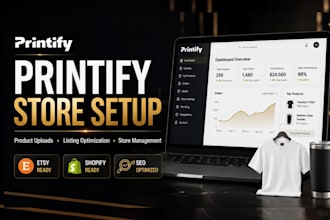 setup and optimize your printify store for sales