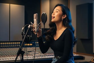 record energetic female vocals for progressive house, afro house and deep house