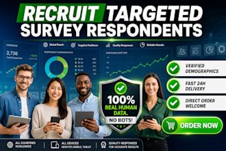 recruit targeted survey respondents for your online survey or questionnaire