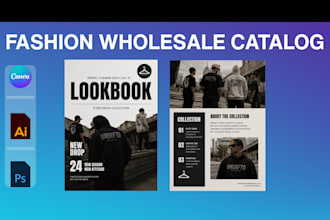 design fashion apparel streetwear wholesale product catalog line sheet lookbook