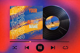 design album cover logo and music cover art for spotify