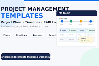 create professional project plans and timelines
