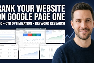 rank your website on google page one with keyword research and serp CTR strategy
