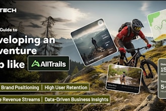 develop hiking and trekking app, trail map app, and adventure log app