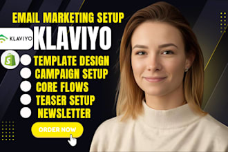 setup klaviyo flodesk shopify email marketing form flow template campaign design
