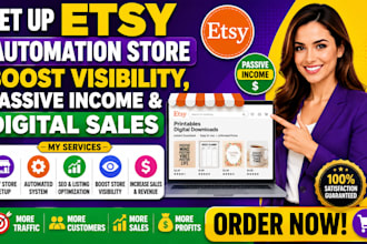 optimize etsy shop SEO automation store digital products and sales growth
