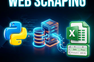build a custom python web scraper to extract data