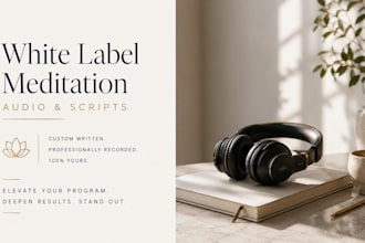 create white label meditations for your course or program