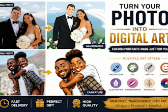 turn your portrait into custom digital art